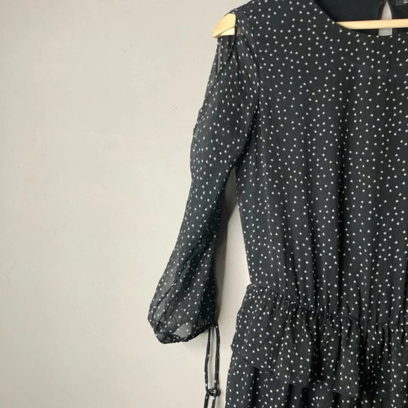 Zara black star dress size xs - Picture 4 of 9